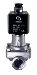 1/2″ Inch Stainless Zero Differential Electric Solenoid Steam Valve 220V AC NC