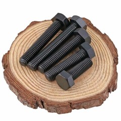 M8 – 1.25 Black Nylon Hex Bolts Full Thread Hex Cap Head Plastic Screws DIN 933