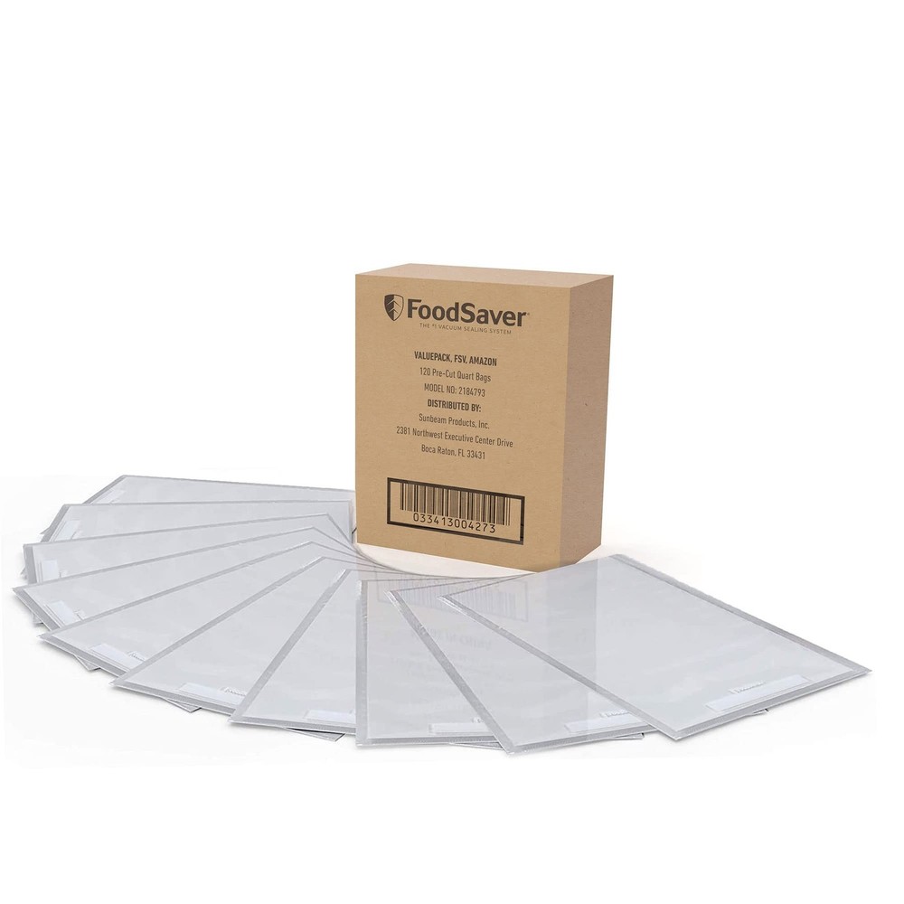 FoodSaver Quart Vacuum Seal Bags Quart Bags (120 Count)