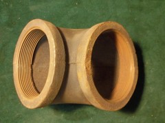 NOS 4″ Cast Iron Standard 90 Elbow Threaded Pipe Fitting ~ Aisle F