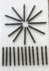 IRWIN 24PC #20 X 2″ USA DOUBLE END DRILL BITS 135 DEGEE S/P BLACK