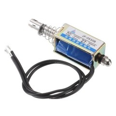 DC 12V 0.3A Solenoid Actuator Push Pull Type Linear Motion 5 Newton 10mm Stroke
