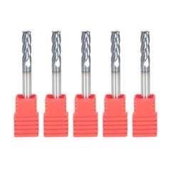 5Pcs 3/16″ 4 Flute Regular Carbide End Mill 2″ Overall Length TiALN COATED