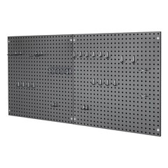 Seville Classics UltraHD® Steel Pegboard 2-Piece Set with 23-Piece Peg Hook Set