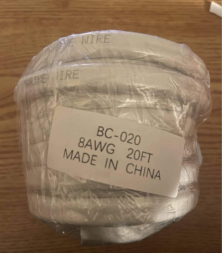 Marine Grade Wire Duplex Boat Cable Tinned Copper USA Made – AWG Gauge 8AWG/2