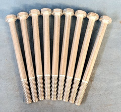 HEX HEAD CAP SCREW, 1/4″-20, ASST. LENGTH, GRADE 8, 7/16″ HEX DRIVE, LOT OF 14