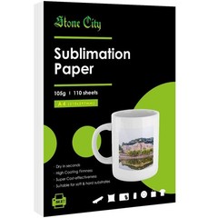 Stone City Sublimation Paper 8.3×11.7 Inch 110 Sheets 105g for Heat Transfer …