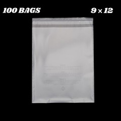 400 Clear Poly Bags Combo Pack with Suffocation Warning – 6×9 8×10 9×12 11×14