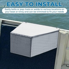 Alpha Rider Aluminum Side Console Switch Panel Mount for Boats Bracket Silver