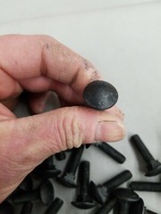 M8 x 1.25 x 30 MM (FT) Coarse Class 4.6 Carriage Bolt Geoblack Plated.(25pcs)