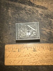 Printing Block “ Letter (N) “ Nice Details!