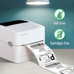Hudoo 2054K Thermal Label Printer,4X6 Shipping Label Printer (USB)