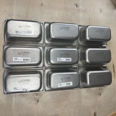Winco Stainless Steel 1/9 Size Steam Table Pans Lot 9 NSF SPJL-902 18-8