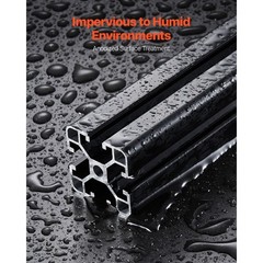 4PCS 39.4 in (1000 mm) T Slot 4040 Aluminum Extrusion Anodized Linear Rail