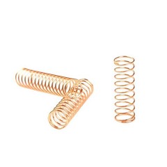 Miniature Compression Spring Brass Wire 5mm – 40mm Length 0.1mm – 1.2mm Diameter