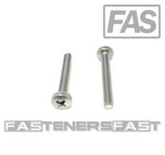 (25) M5-0.8 x35 Stainless Steel Phillips Pan Head Machine Screw DIN7985 A2 M5x35