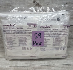 Novaplus Gammex Non-Latex PI Textured Surgical Glove 29 PAIR Size 8.5 See Dates