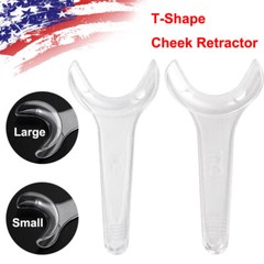 Dental Orthodontic Lip Cheek Retractor T-shape Mouth Opener Size Large / Small