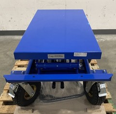 Vestil 600 Lb. Double-Scissor Lift Cart with Rough Terrain Tires CART-PN-600-D