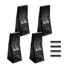 Excavator Bucket Teeth with Pins 4 Pack X156L Tooth Set for Smooth