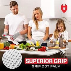 Breathable & Lightweight Cutting Gloves with Grip Dots – Perfect for Kitchen Use