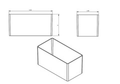32pc 3×6″ Drawer Organizer Bins Modular Storage Hardware Craft Toolbox System