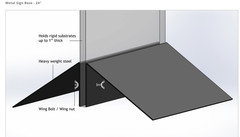 24″ Floor Mount Sign Holder (RSB24)