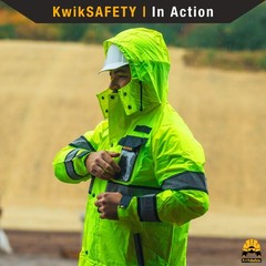 KwikSafety TORRENT | High Visibility ANSI Class 3 Safety Trench Coat