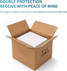 Efficient 4 x 6 Thermal Labels – 500 Pack, Compatible with Major Printers