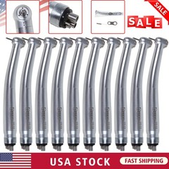 10pcs NSK PANA MAX Style Dental High Speed Handpiece Turbine Push Button 4 Hole