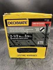#9 X 2-1/2 In. Black Exterior Self-Starting Torx Drive Flat-Head Deck Screw 5 LB