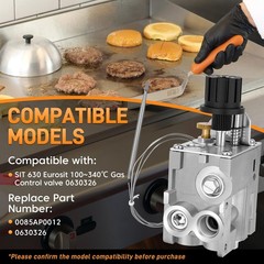 0630326 0085AP0012 100~340℃ Thermostatic Gas Control Valve For Eurosit 630