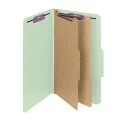 Smead Pressboard Classification File Folder Safeshield Fasteners 2 Dividers 2