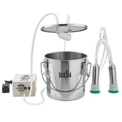 VEVOR Goat Milking Machine Goat Milker 3.2 Gal / 12 L Bucket for Cows and Goats