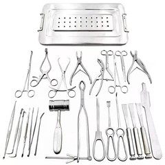 Basic Orthopedic Surgery Instrument Set 25 Pcs Stainless Steel Surgical Kit Box