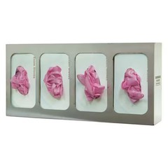 Bowman Dispensers Gs-124 Glove Dispenser, Stainless Steel, Holds (4) Boxes