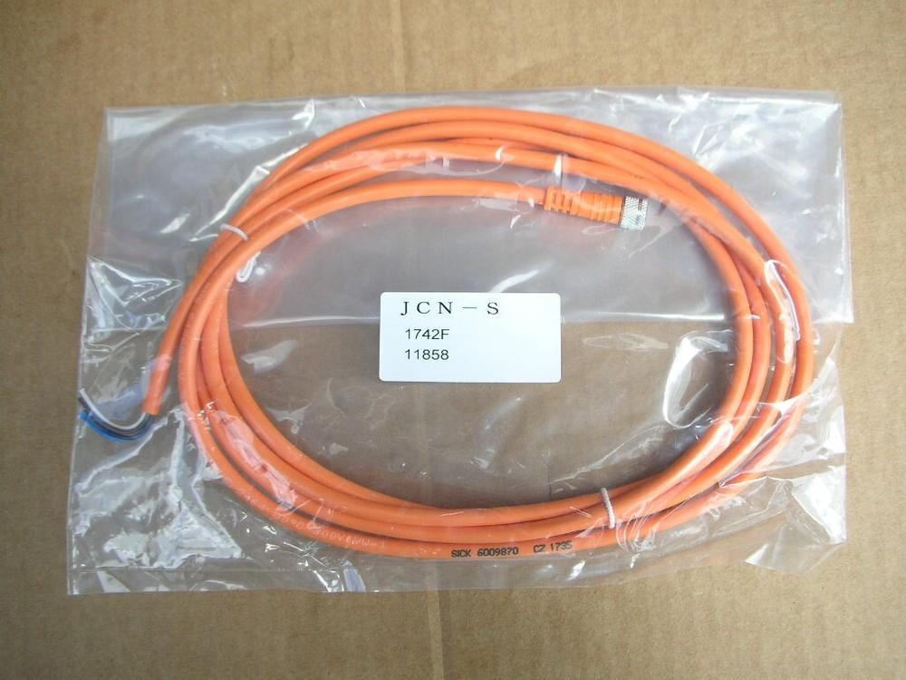 Sick 6009870 Optex JCN-S 4-Pin Cable 2-Meter M8 Female Straight Connector NEW!
