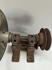 Vintage FRANTOM Belt Driven Polishing Grinder Arbor 8” Buffing Wheel