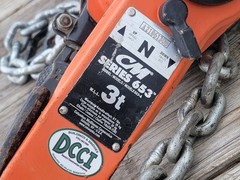 CM Series 653 3 Ton Lever Chain Hoist – Columbus McKinnon 3t Come Along – 653-A