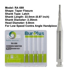 Wave Dental Burs Carbide Latch RA 1 2 3 4 5 6 7 8 702 701 Slow Speed Round Taper
