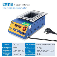 CM-107 Lead-free solder pot Digital display 500w melt tin 2.3KG temperature adju