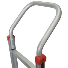 Dayton 6W046 Gphandtruck, 48In, 18In, Slvr, Alum, 500Lb