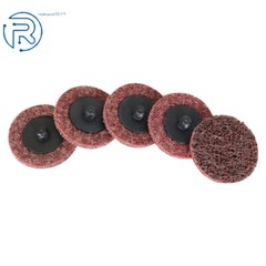50Pcs 2Inch Medium Surface Conditioning Discs Roll Lock Grinder Sanding Pads