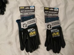 MECHANIX WEAR SPEEDKNIT S1DE05 500 WORK MEN’S GLOVES, BLACK S/M