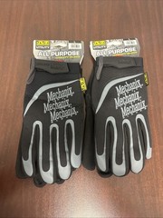 2 PAIR PACK Mechanix Wear All Purpose Utility Glove Black Size Large NEW