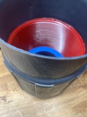 Thomas & Betts Ocal 4″ Metal Pipe Coated with PVC Coupling, Lot of 2