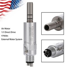 New NSK Style Dental Low Speed Air Motor Handpiece E-type 4 Hole ASkeadnt