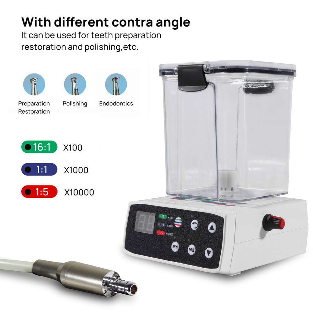 SANDENT Dental Brushless LED Electric Micro Motor 1:1/1:5 Increasing Handpiece