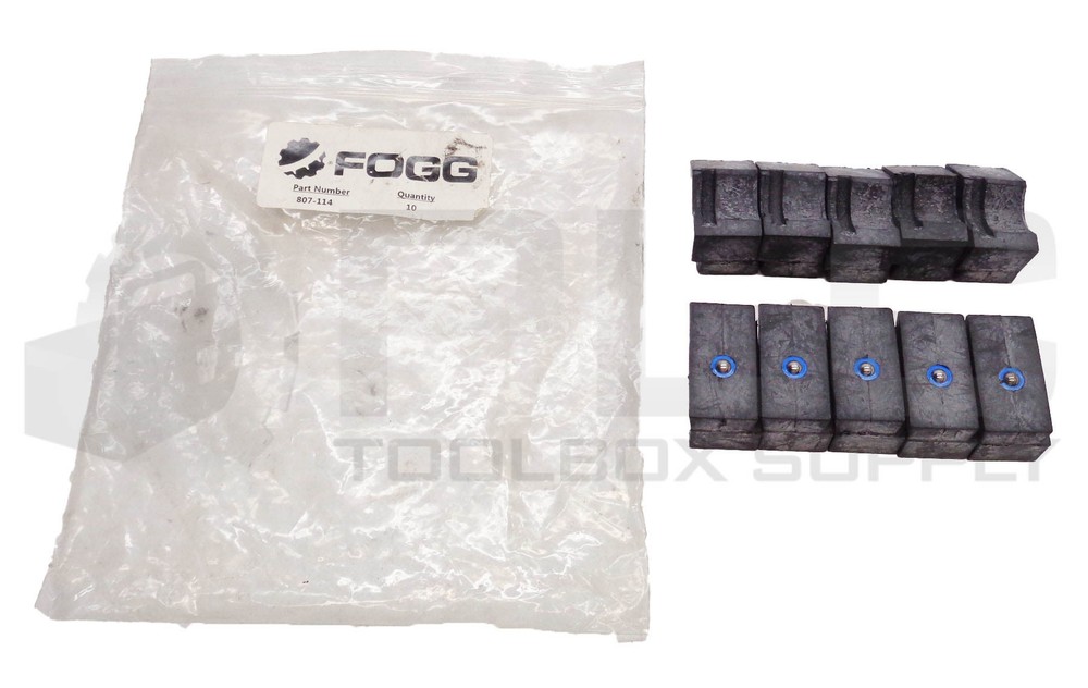 LOT OF 10 NEW FOGG 807-114 RUBBER GRIP RINSERS 1-3/4″L X 1″W X 1-1/8″H