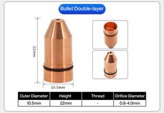 DNE Laser Cutting Nozzle D15H15 1.0-5.0mm For DNE Laser Cutting Machine Cut Head